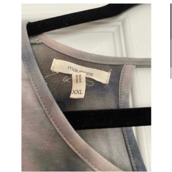 MAURICES Tie Dye Cold Shoulder Sweatshirt - Picture 5 of 6